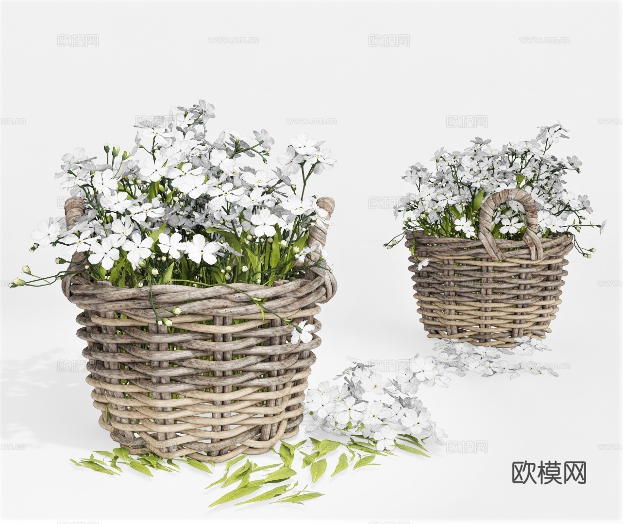 现代花篮su模型下载
