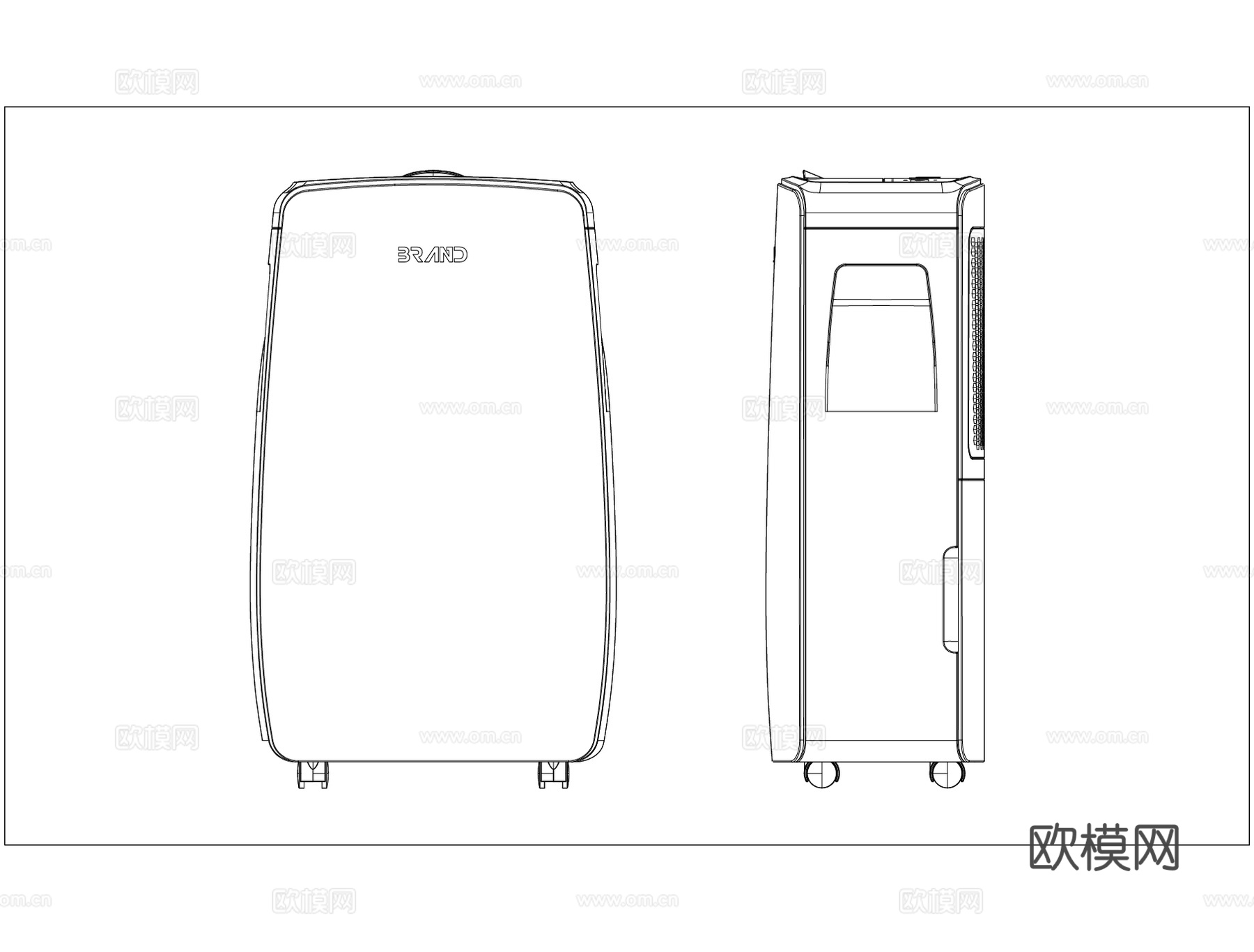 家电 除湿机cad施工图