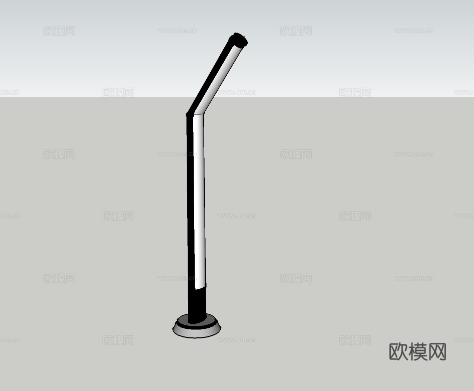 现代路灯户外灯su模型