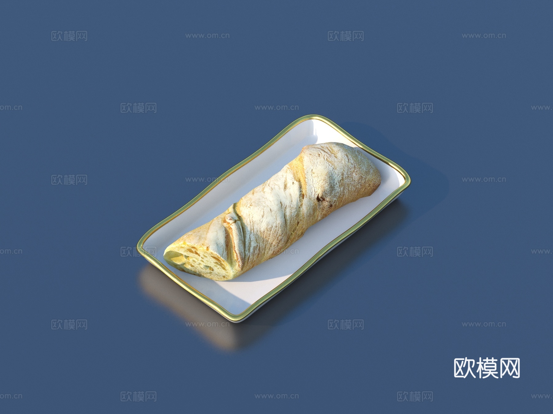 面包 饼干 大饼 食物3d模型