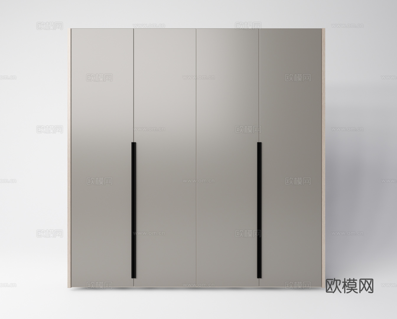 现代简约衣柜su模型下载