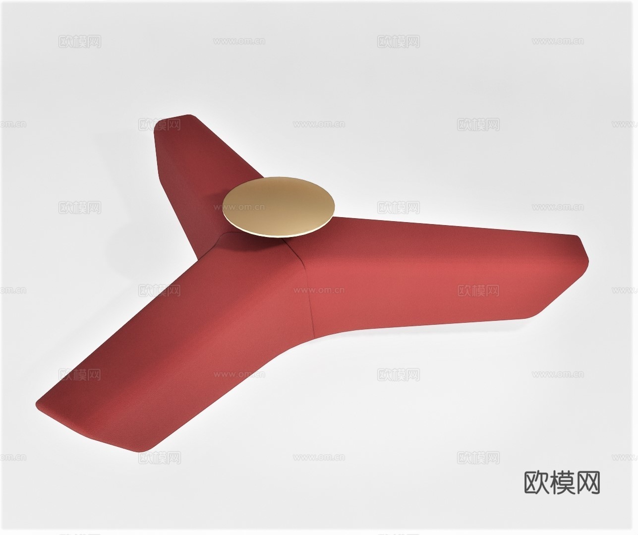 现代布艺异形沙发su模型下载