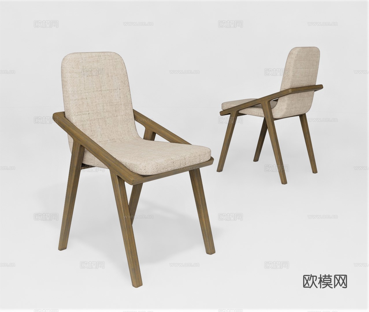 现代单椅su模型下载