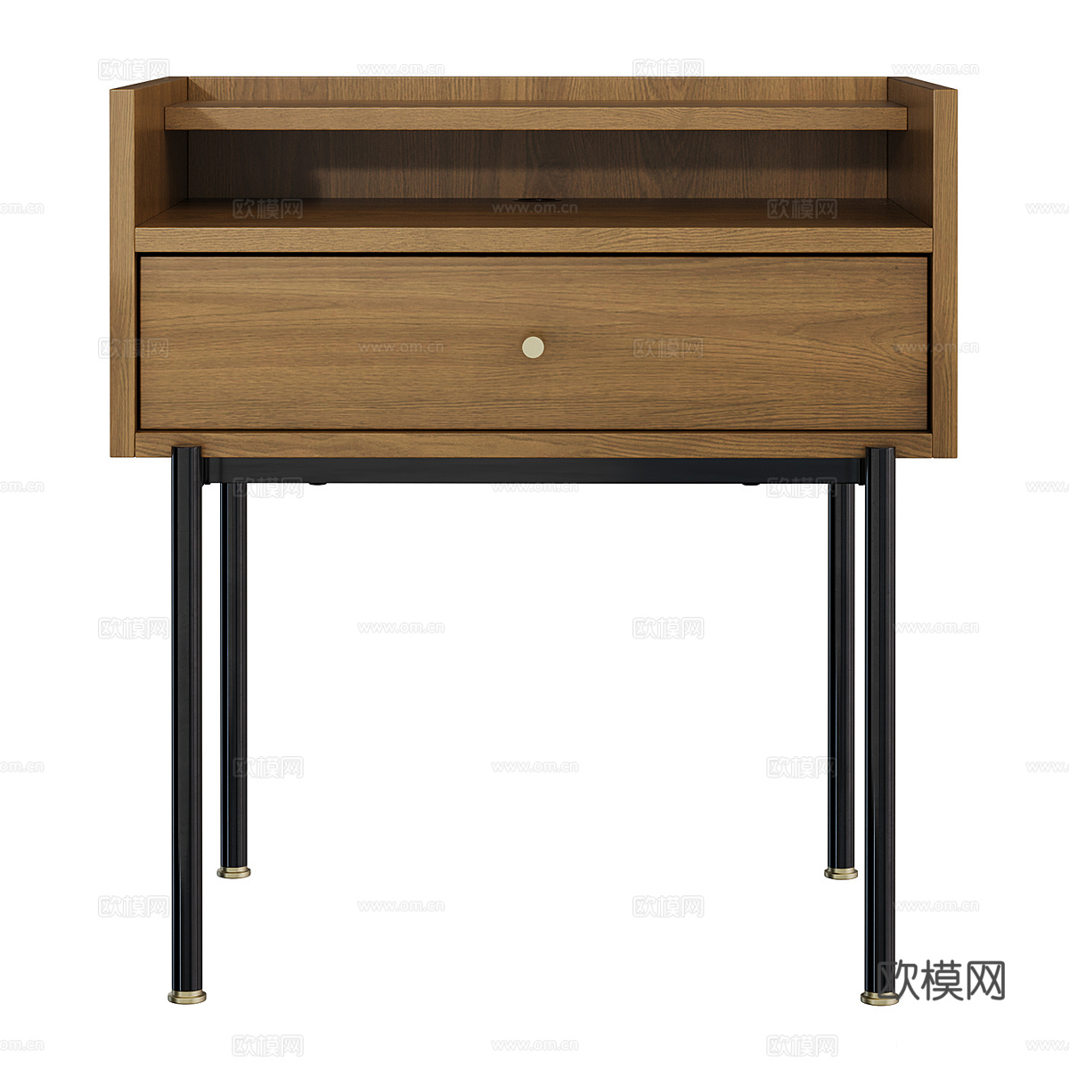 现代意式极简床头柜3d模型
