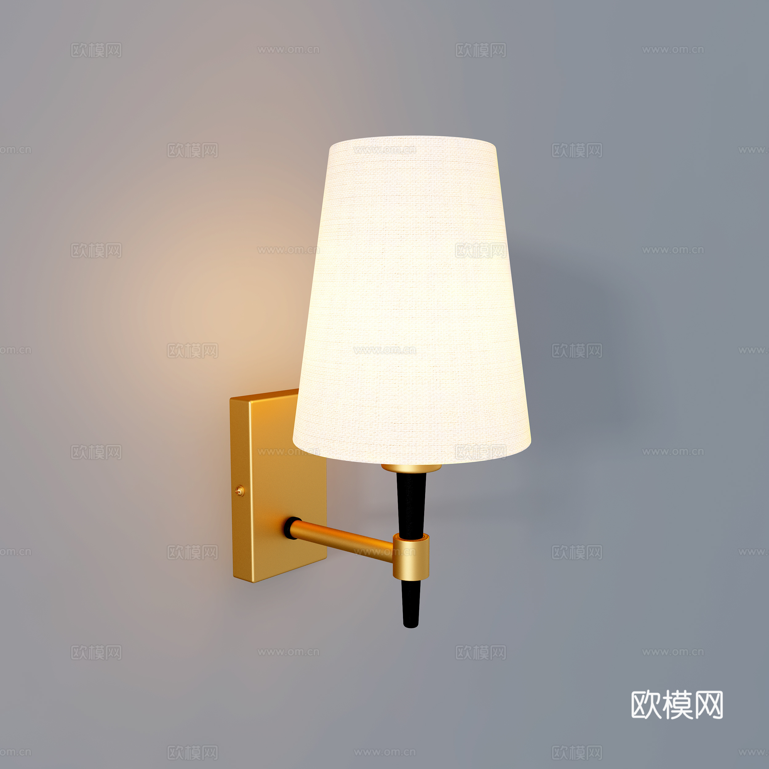 现代时尚壁灯su模型下载