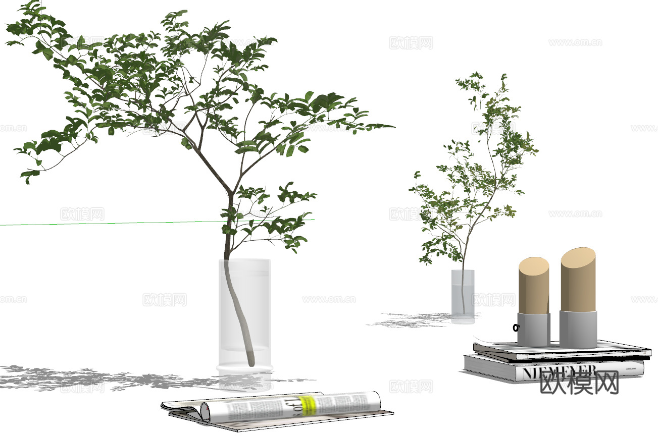 现代花瓶su模型
