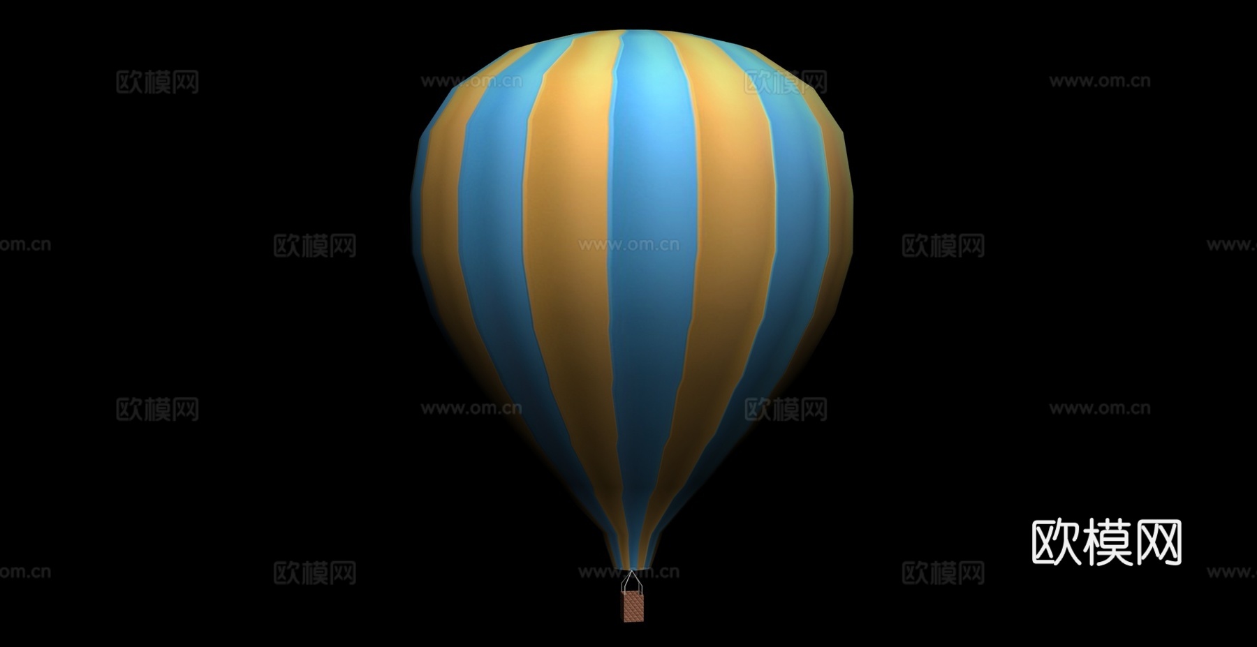 现代热气球su模型下载