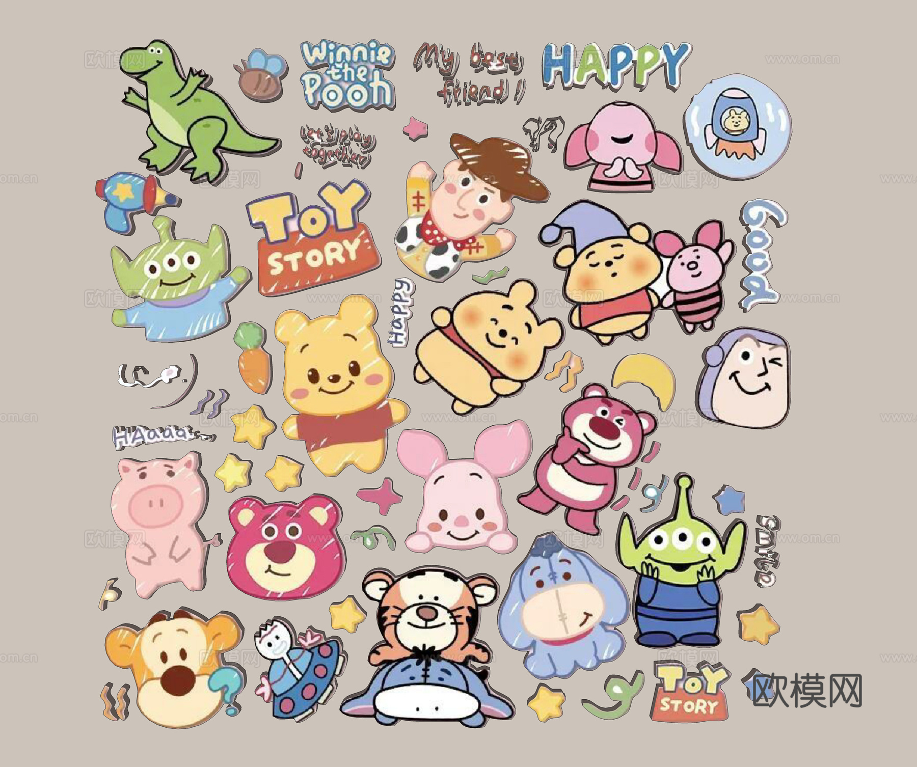 冰箱贴 磁吸冰箱贴 卡通冰箱贴su模型