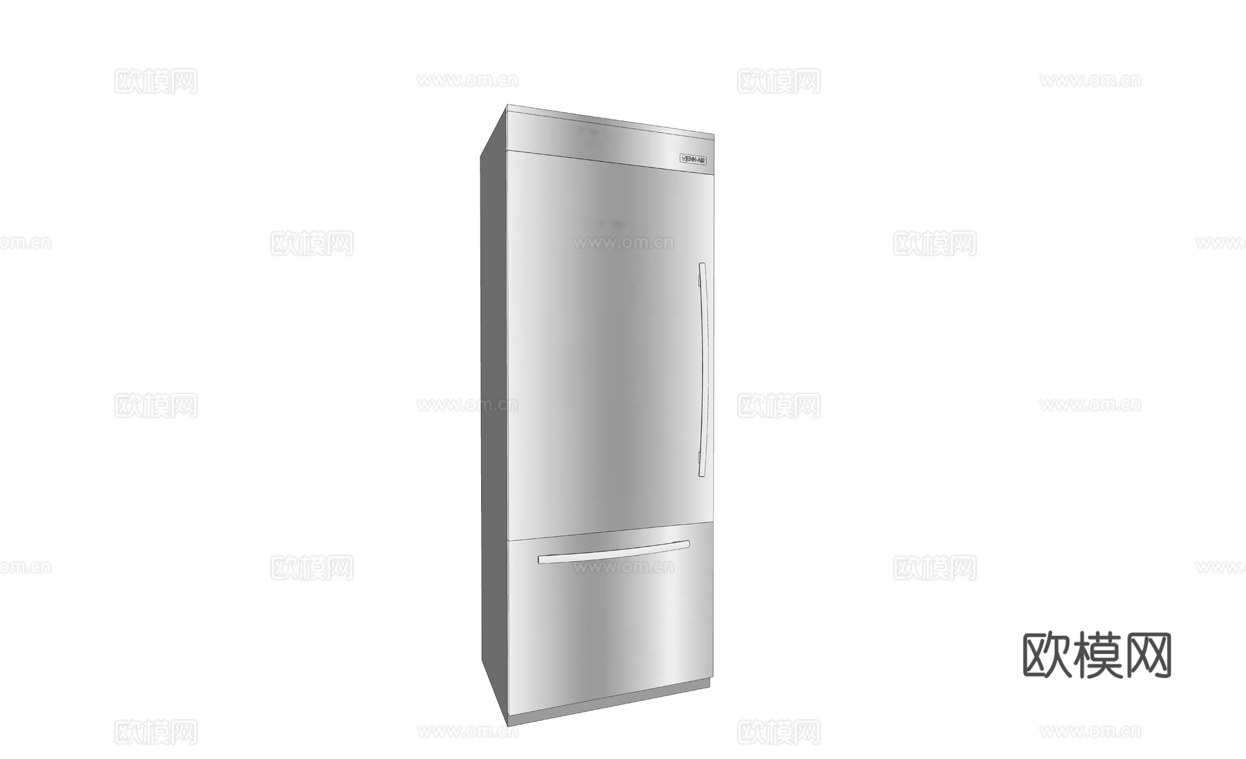 现代冰箱su模型下载
