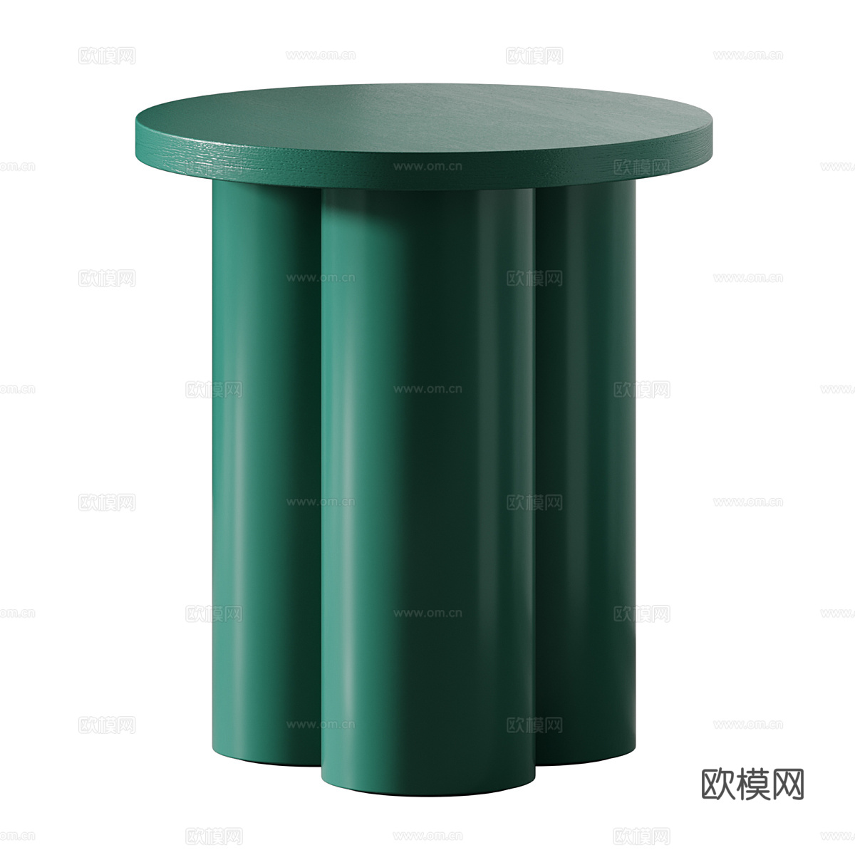 现代意式极简圆边几3d模型