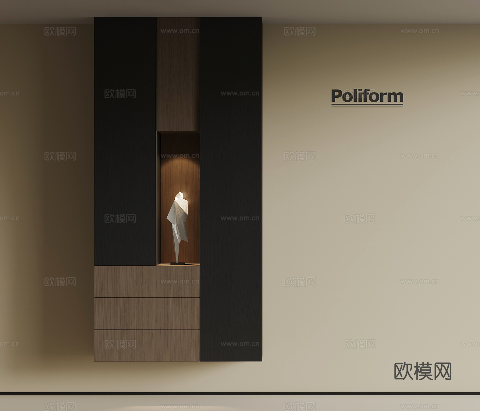 现代鞋柜 隔断柜 玄关柜3d模型