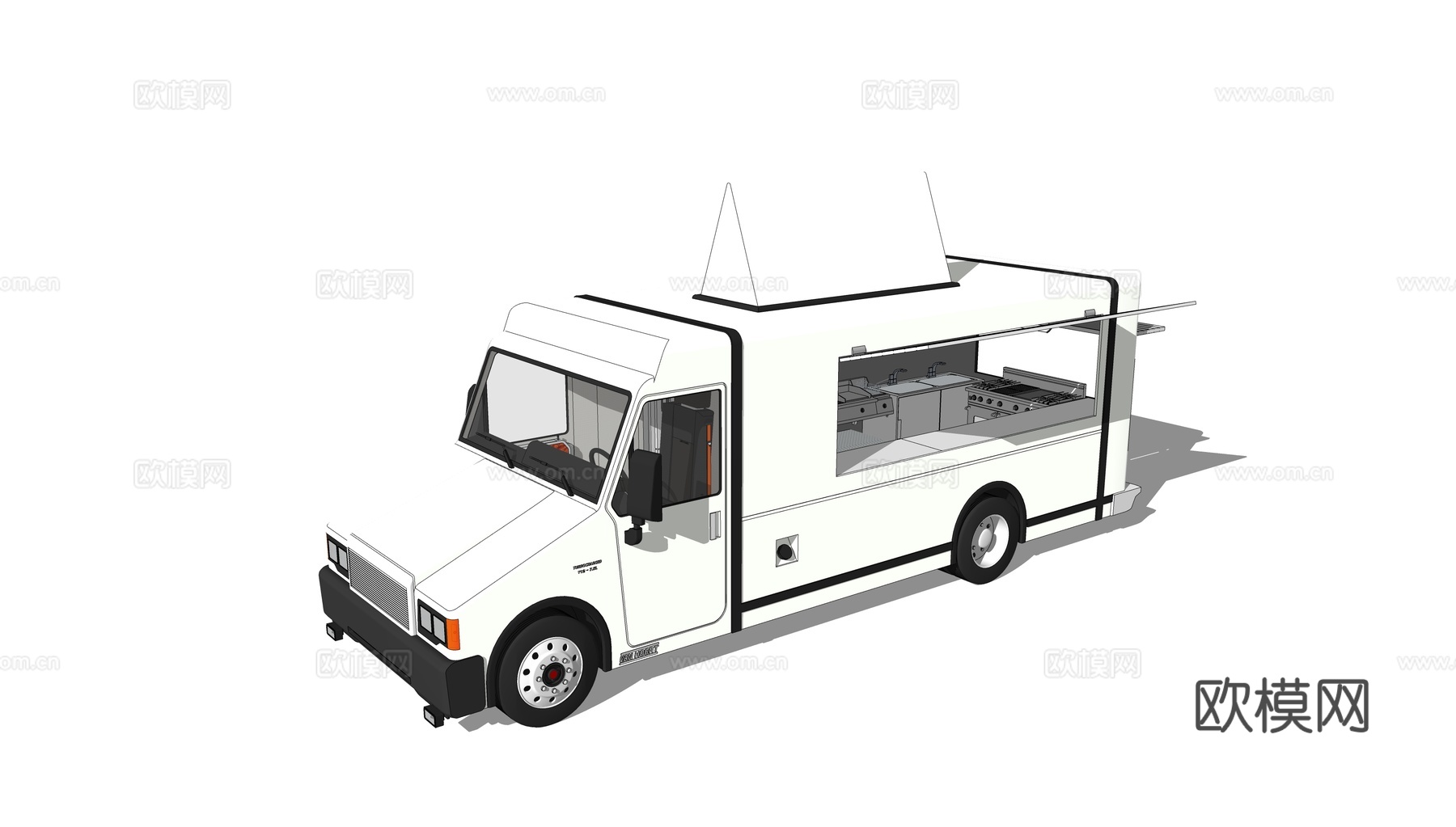 现代房车露营车旅居车su模型下载