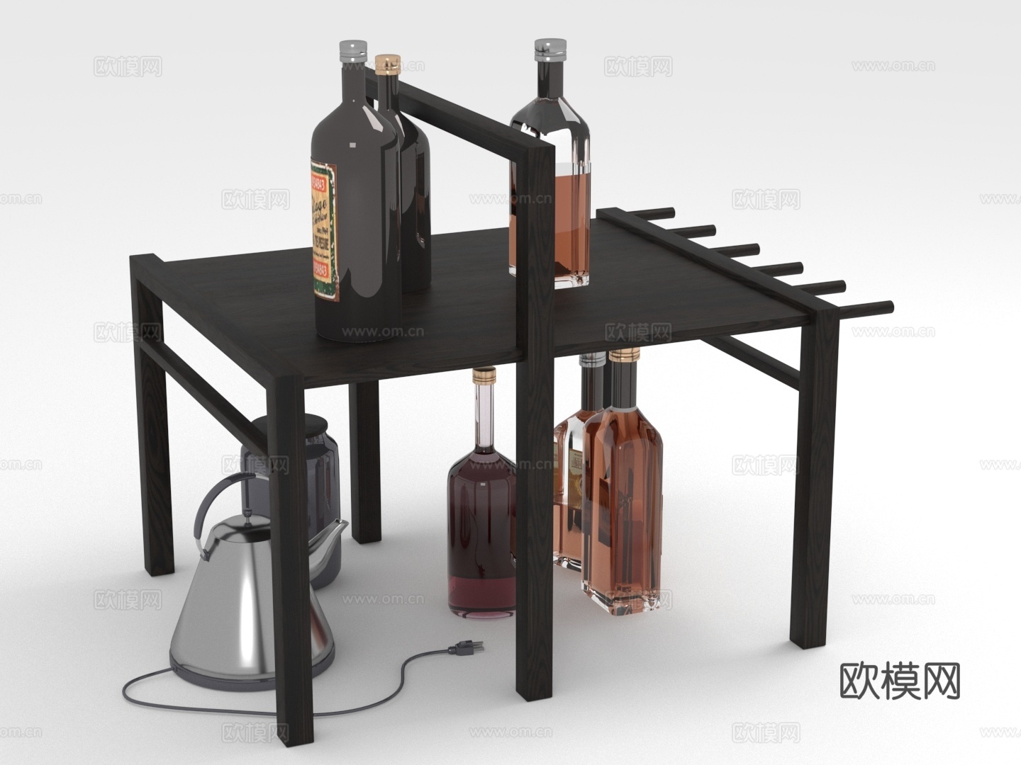 置物架 展架 酒架 收纳架3d模型