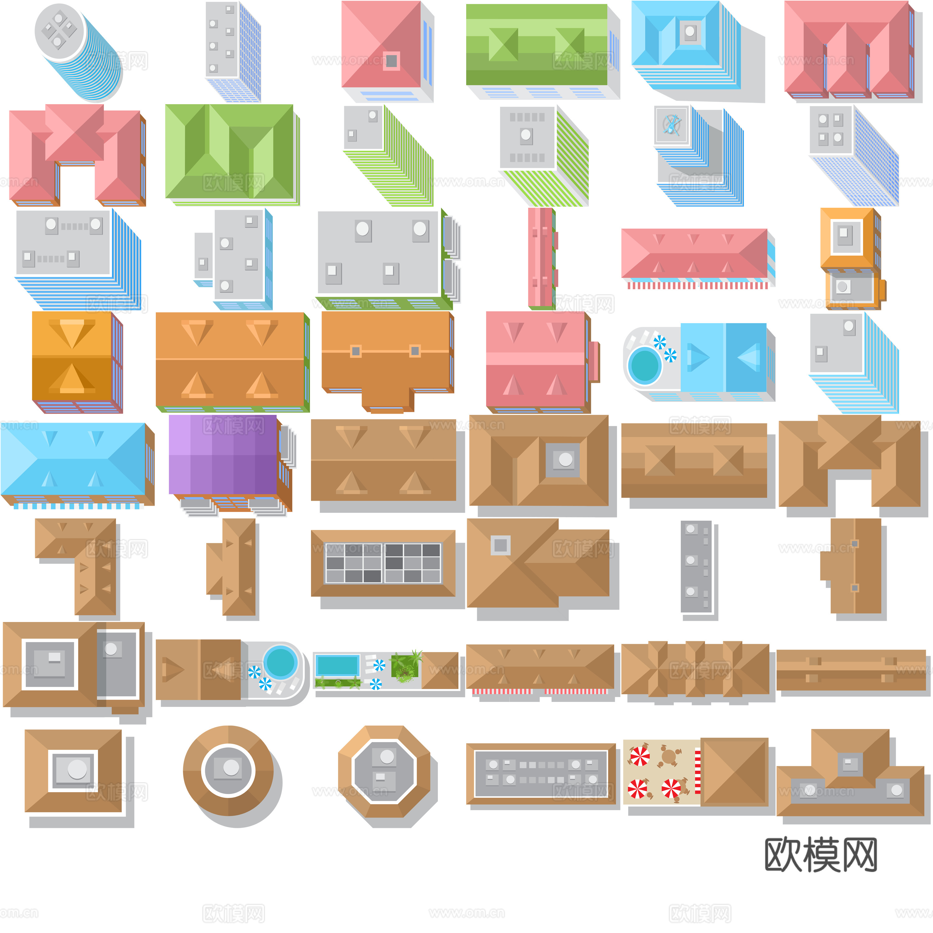 建筑免抠图