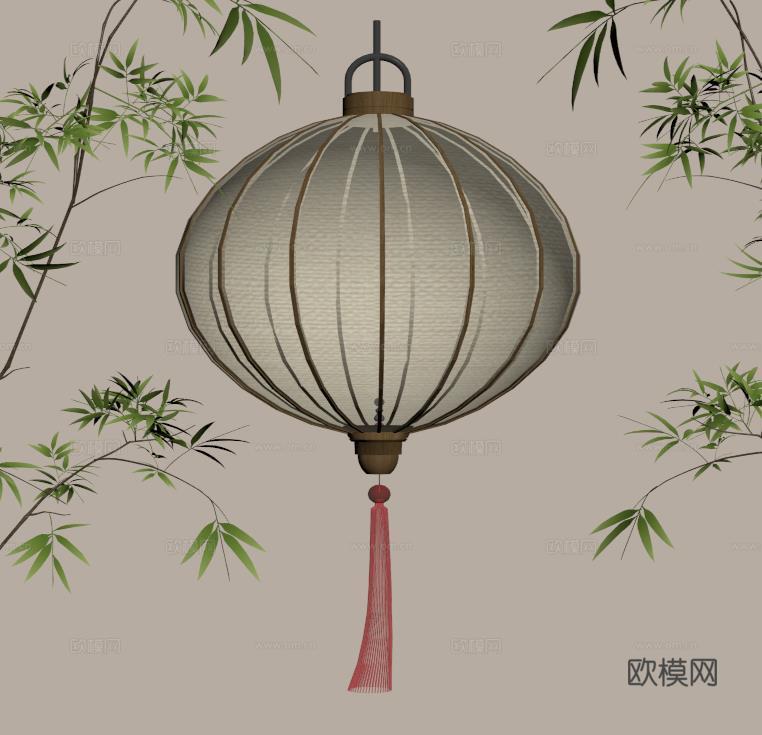 灯笼su模型