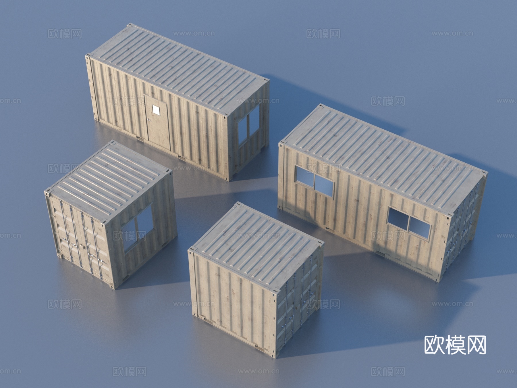 集装箱房 板房3d模型