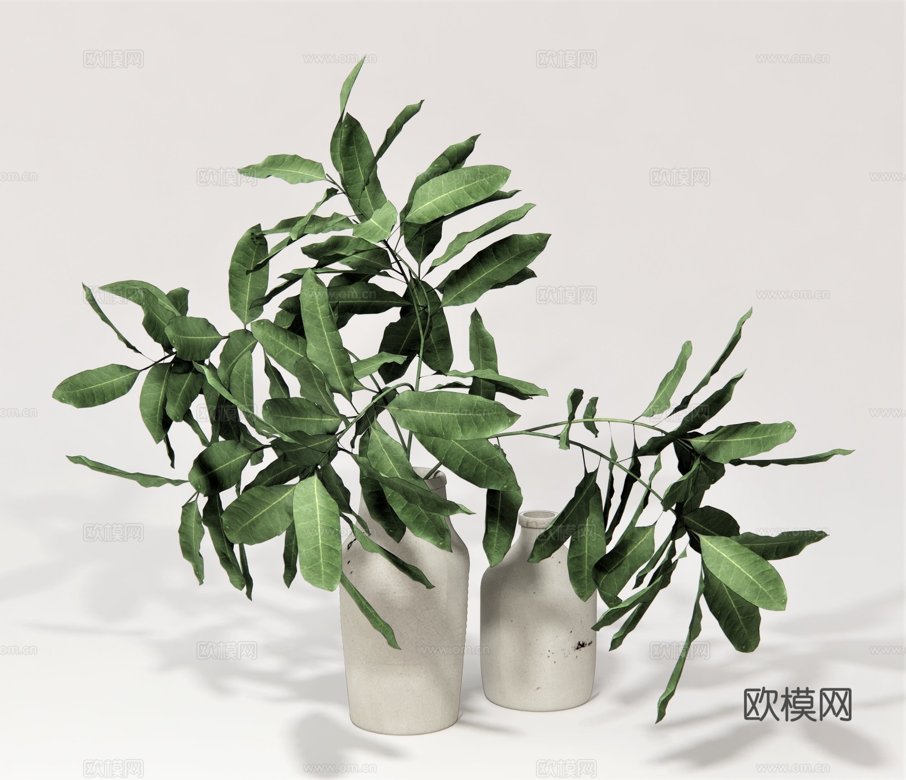 现代花瓶插花su模型下载
