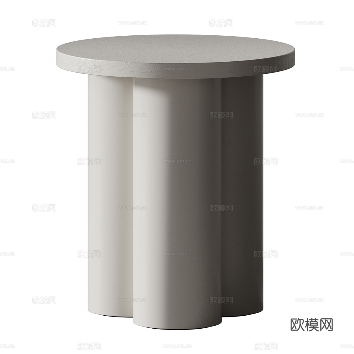 现代意式极简圆边几3d模型