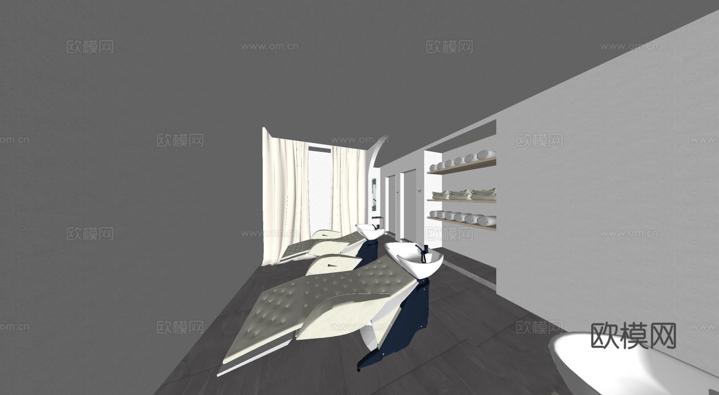 现代理发店su模型下载