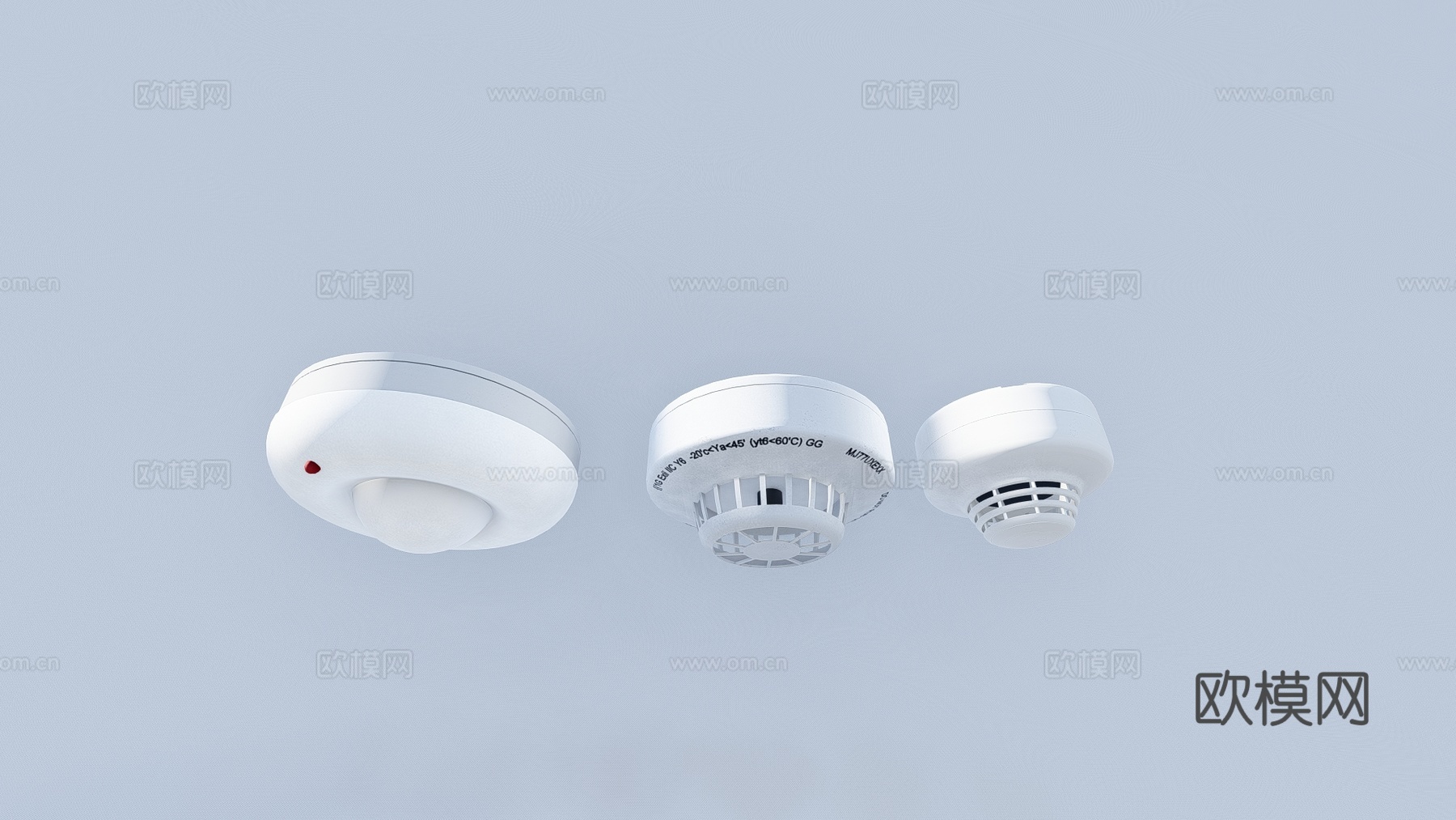 现代消防烟感器su模型下载
