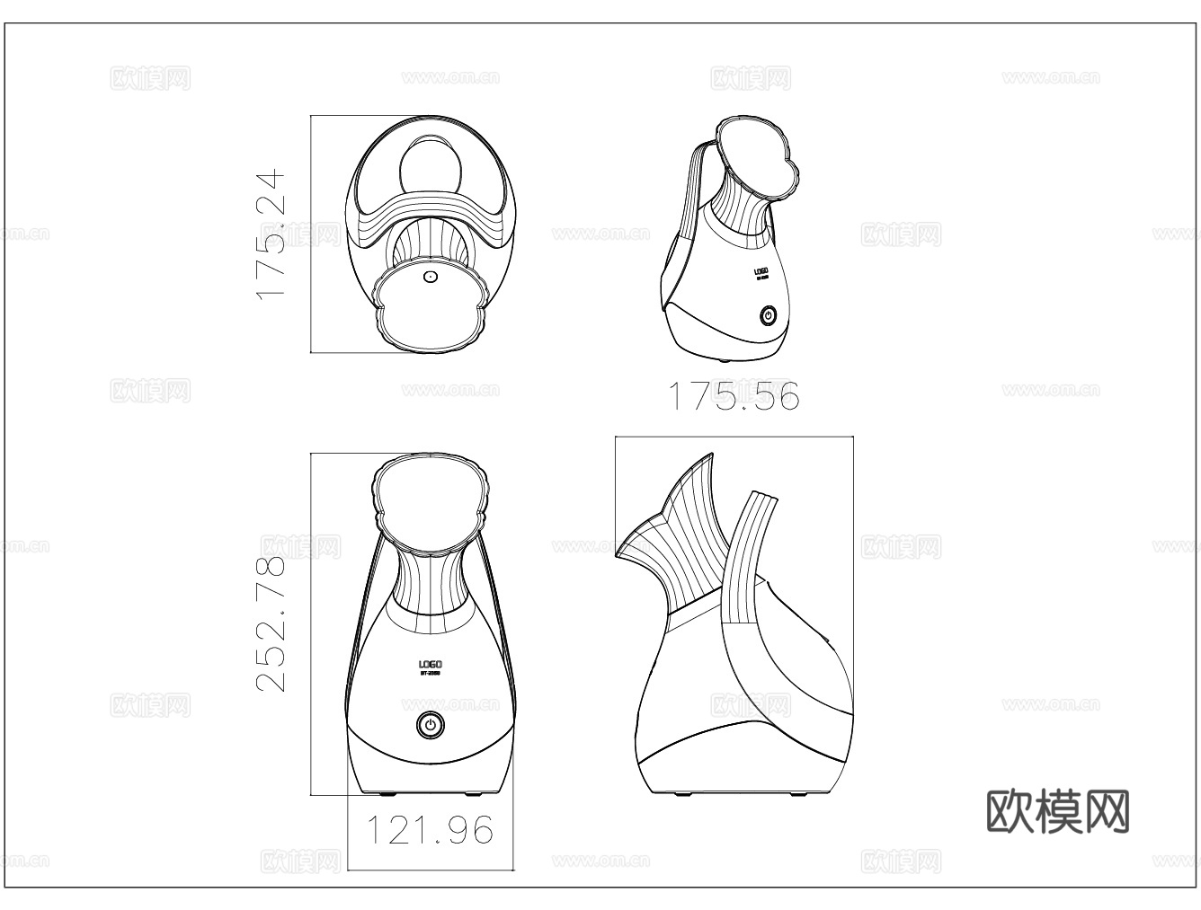 家电 加湿器cad施工图