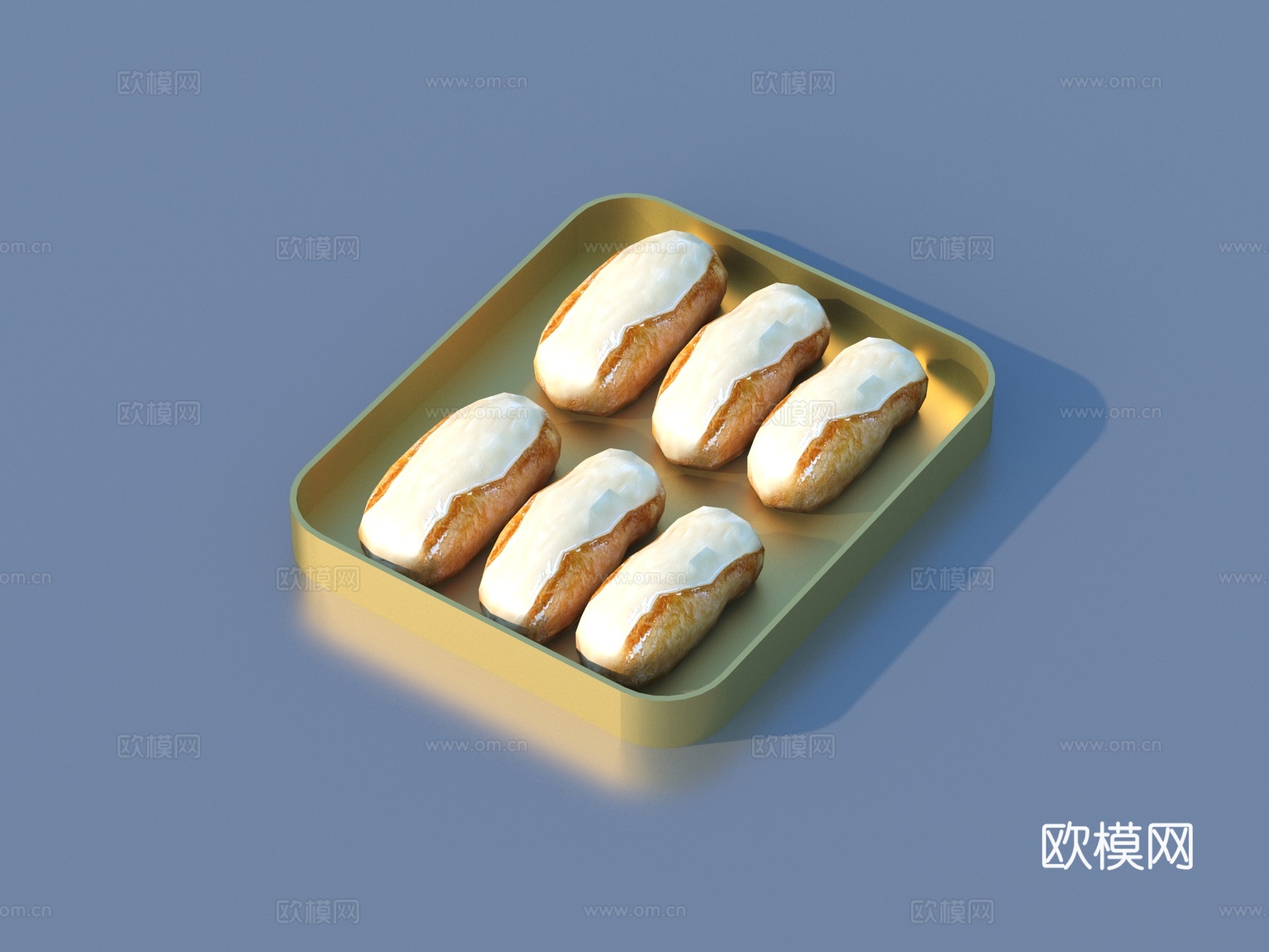 大饼 面包 饼干 食物su模型