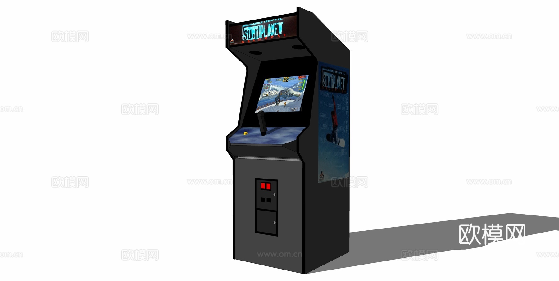 现代游戏机su模型下载