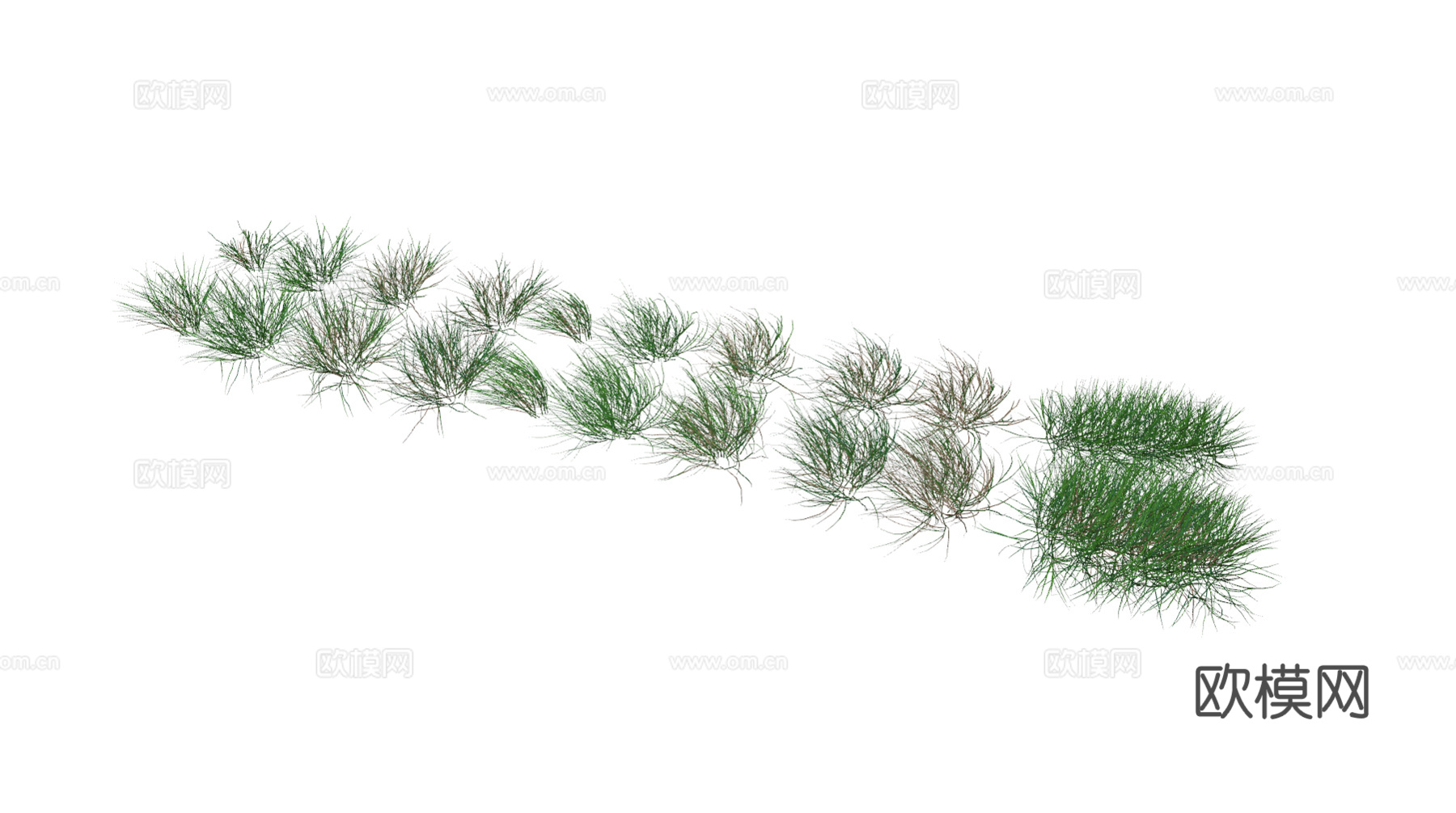 现代花草su模型模型下载