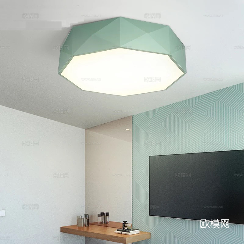 现代吸顶灯su模型下载