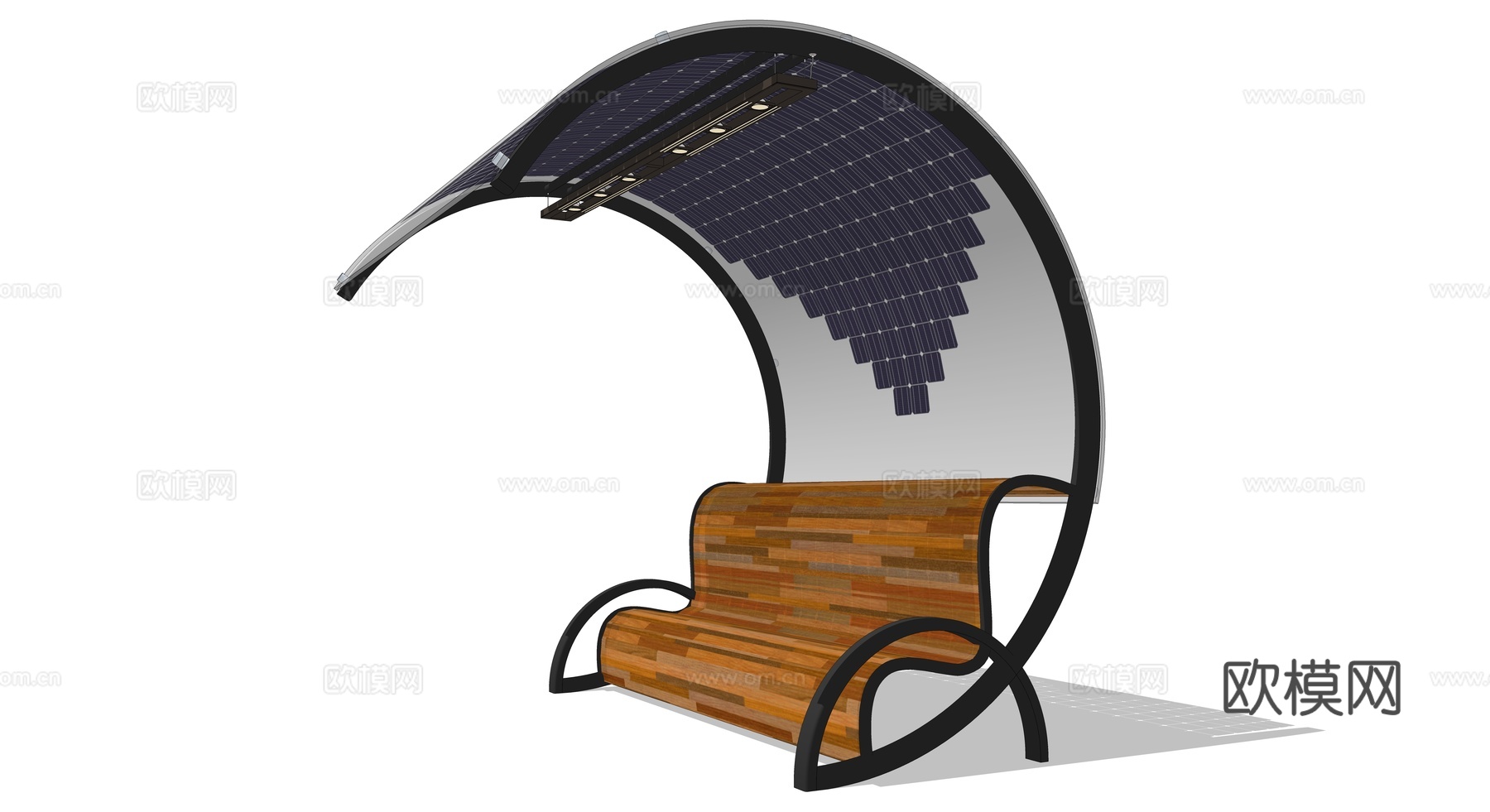 现代景观座椅户外公用椅su模型下载下载