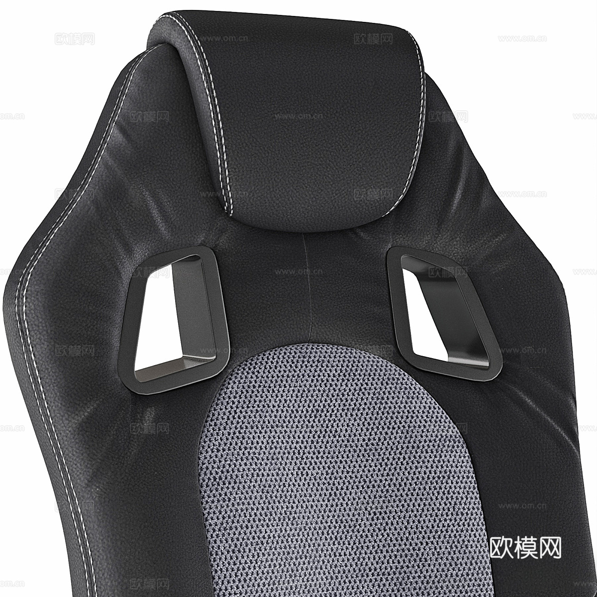 现代意式皮革办公椅 电脑椅3d模型