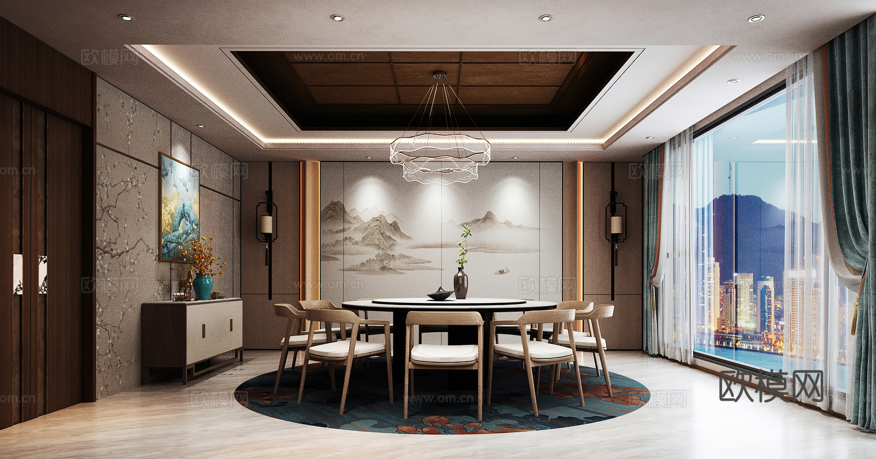 包厢 包间 餐厅包厢 餐饮包间 餐饮包房3d模型