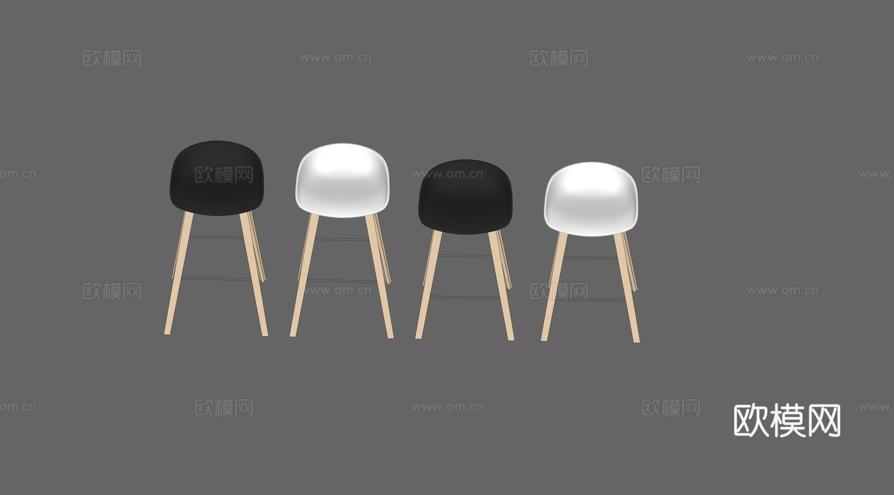 吧椅su模型