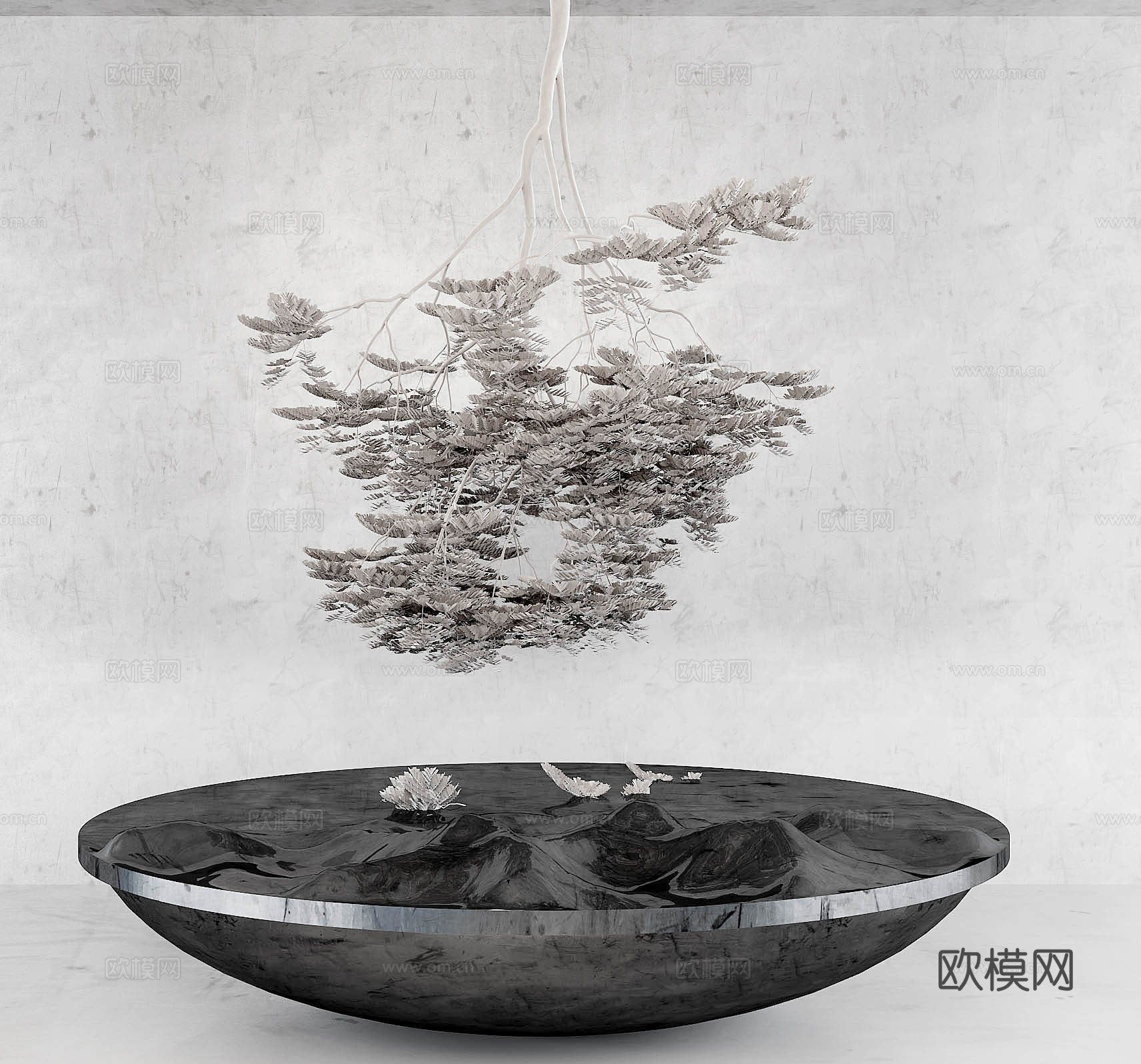 新中式雕塑景观小品su模型下载