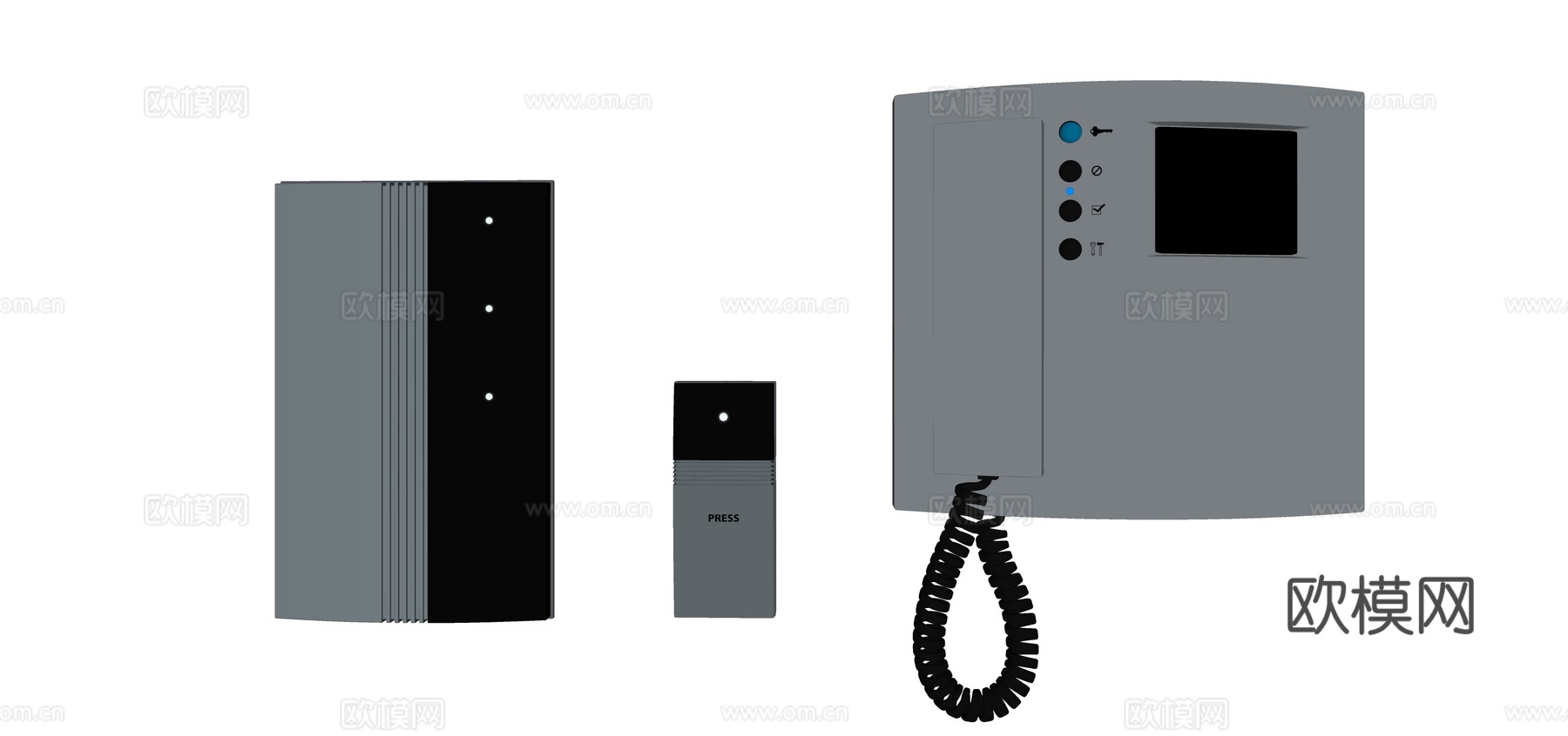 现代对讲门铃su模型下载