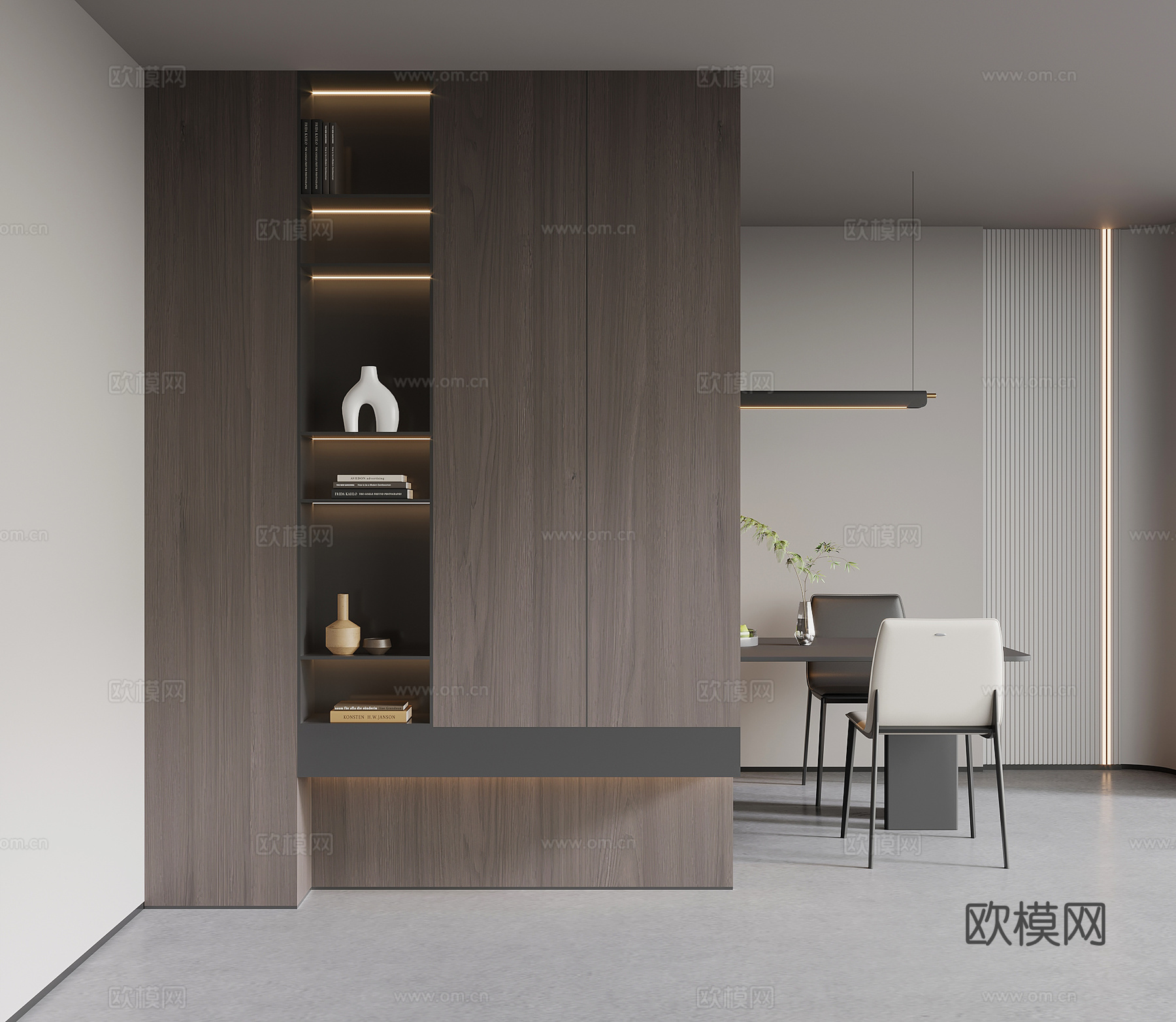 玄关 现代意式玄关 玄关柜3d模型