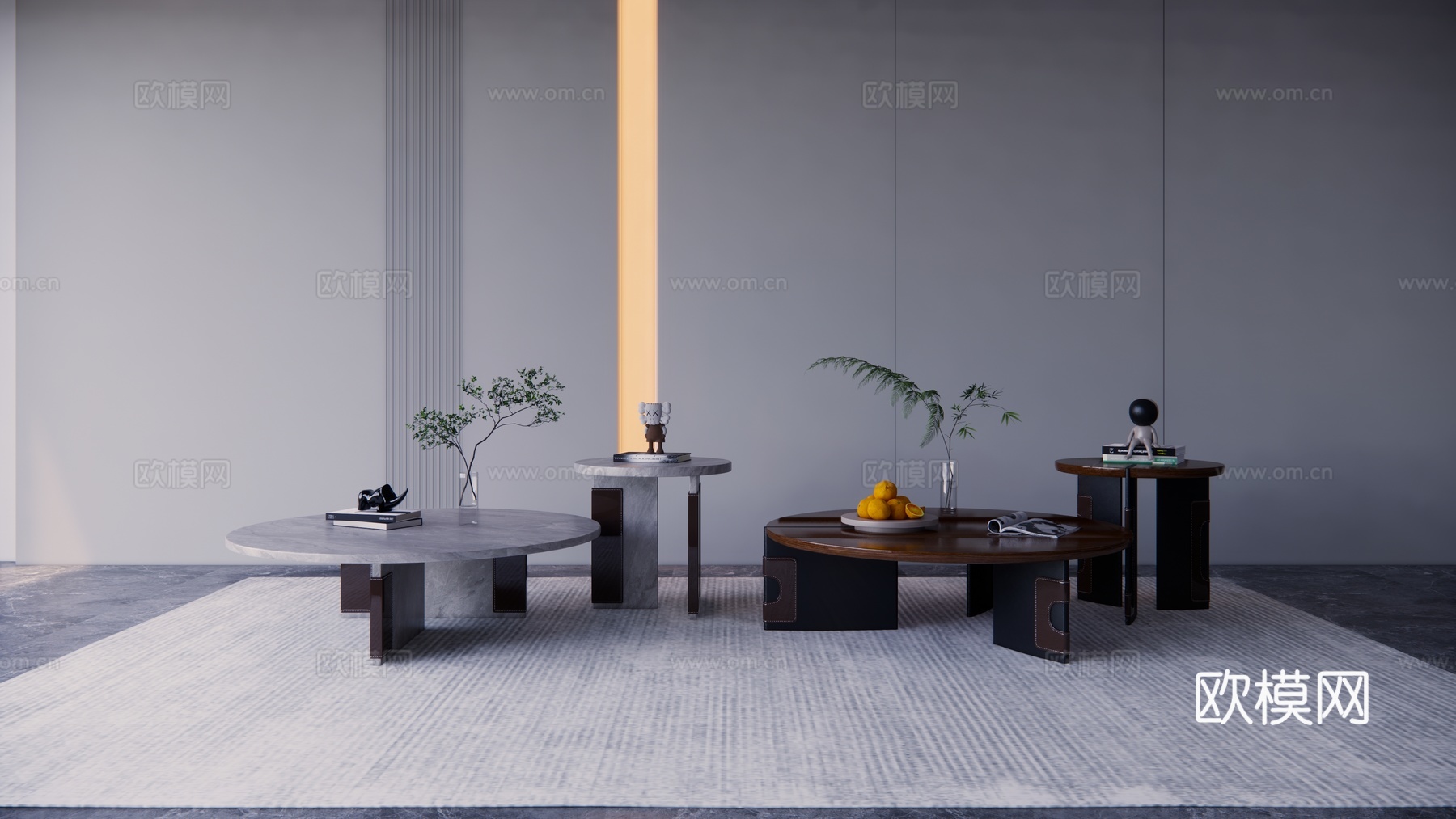 茶几su模型下载