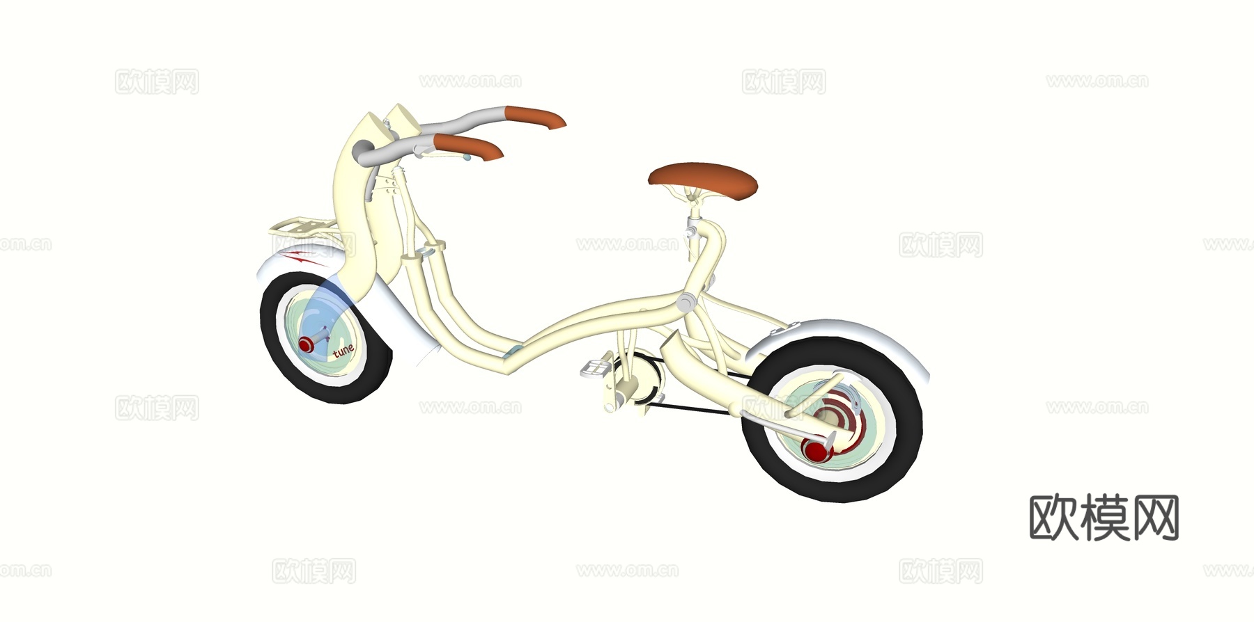 交通工具 自行车su模型下载