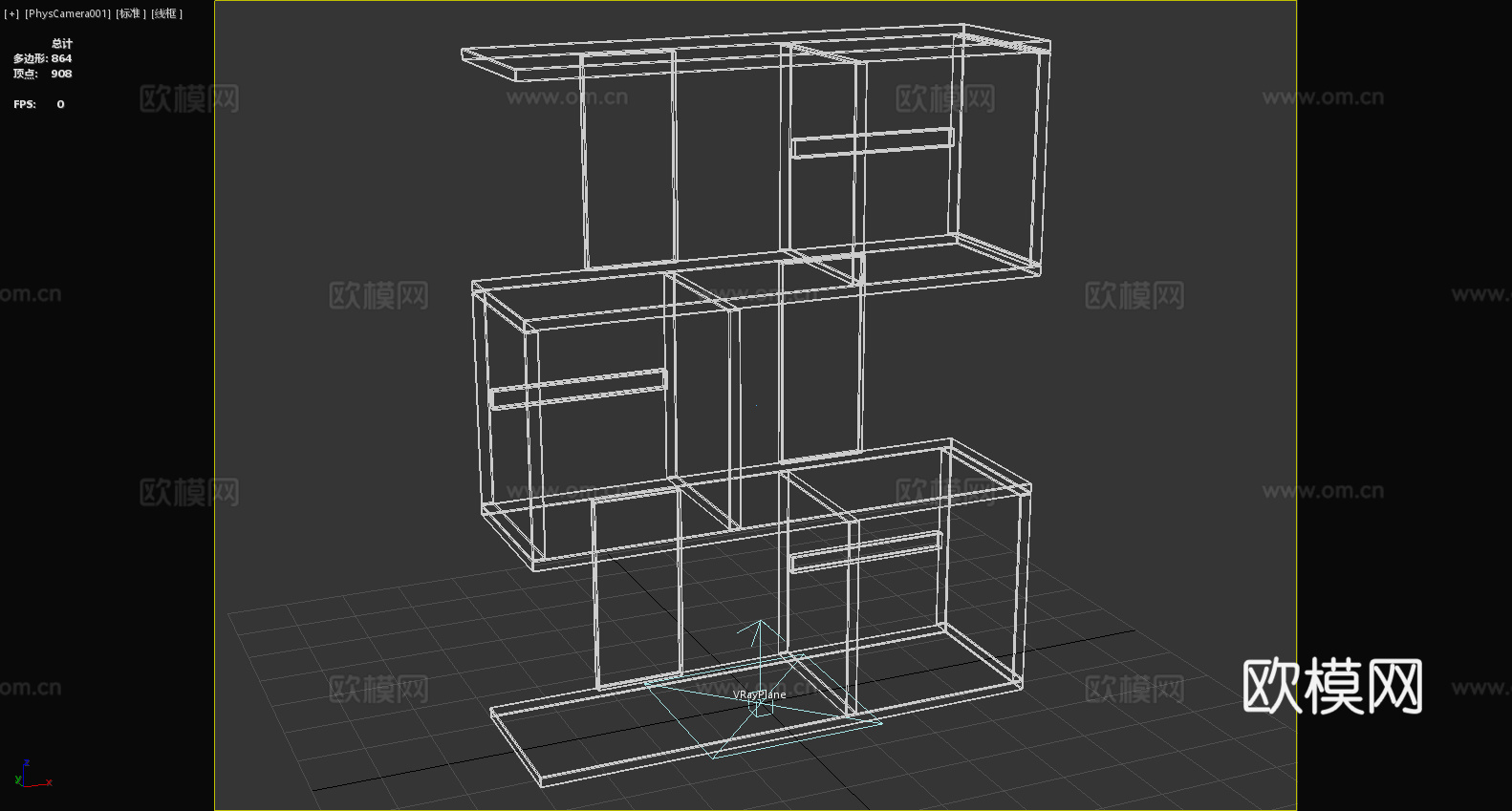 置物架 书架 储物架 收纳架3d模型