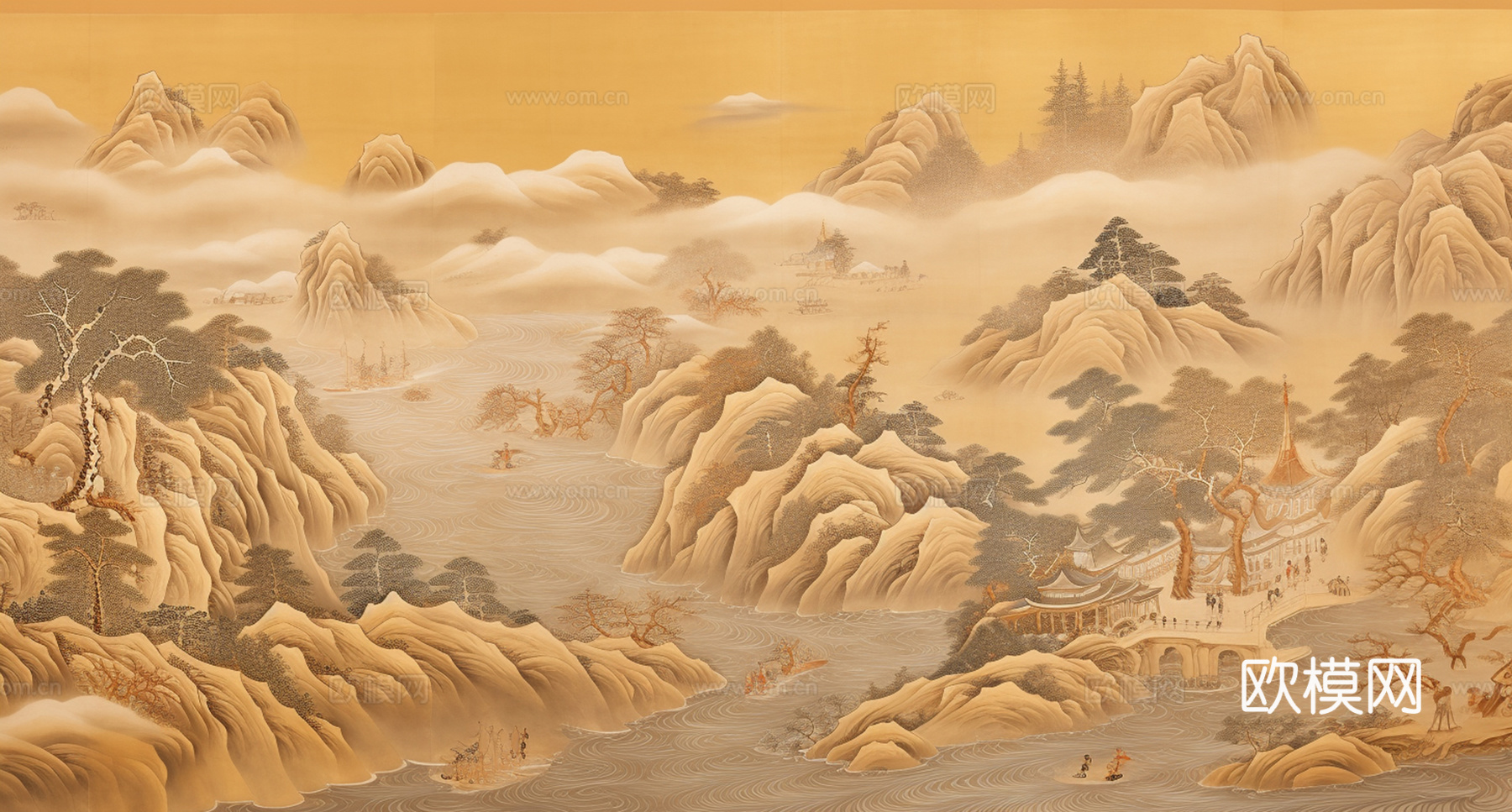 现代中式壁纸