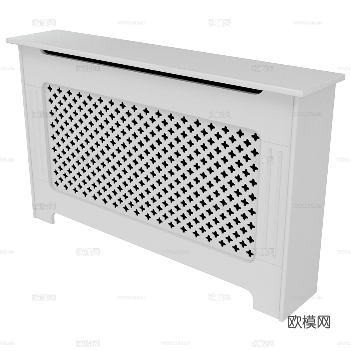 美式简约散热器罩 暖气片罩3d模型