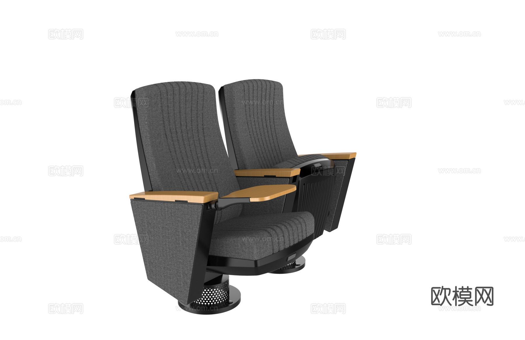 现代礼堂椅公用椅su模型下载