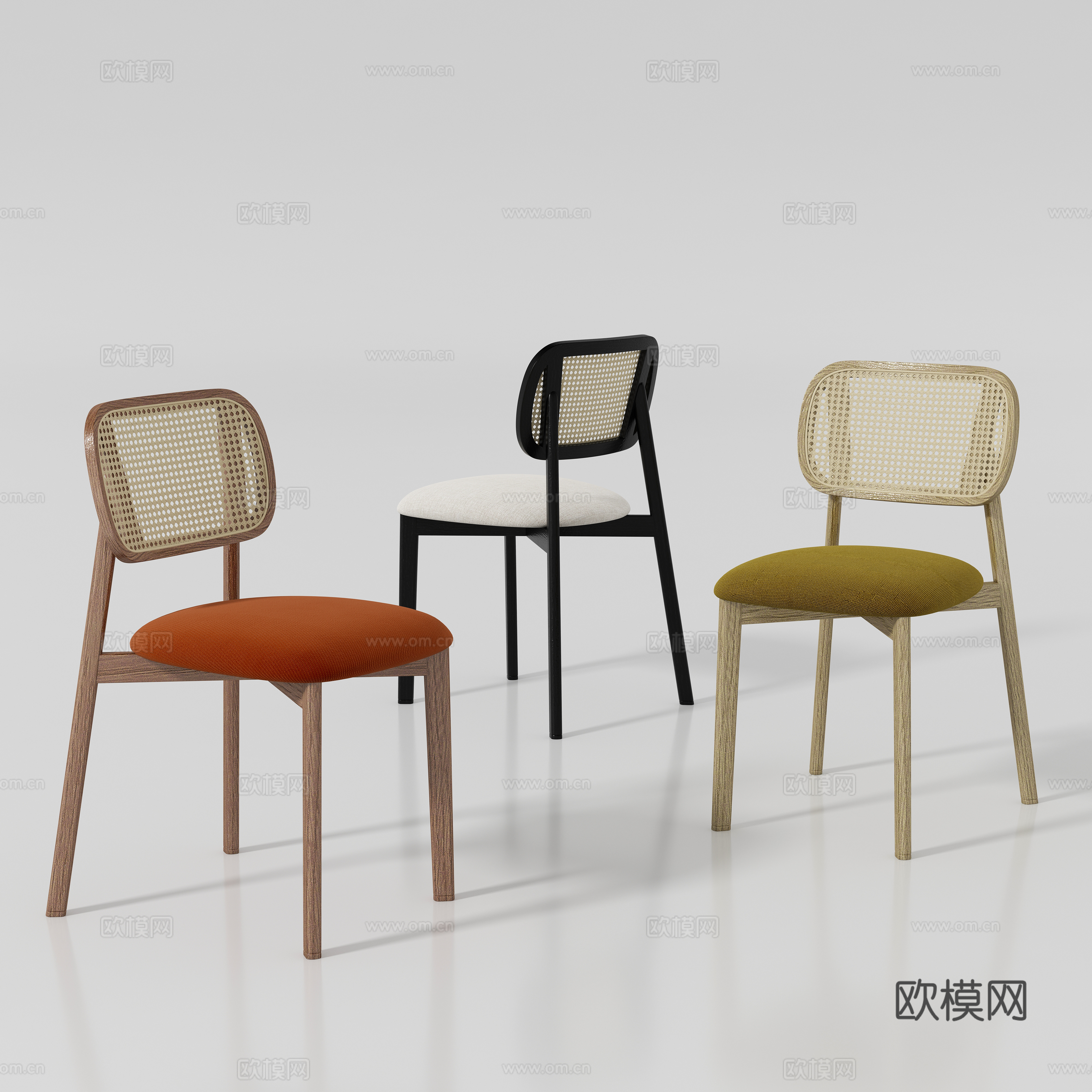现代单椅 餐椅3d模型