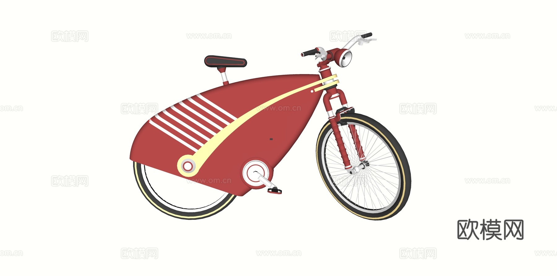 交通工具 自行车su模型下载