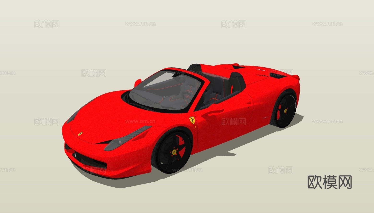 现代跑车su模型下载
