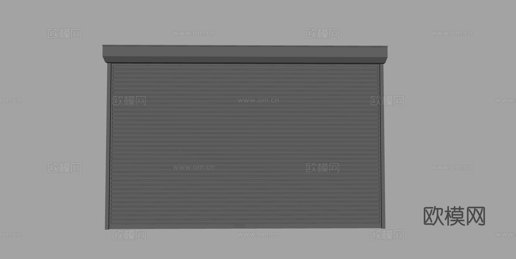 卷帘门 车库门 商铺门su模型下载