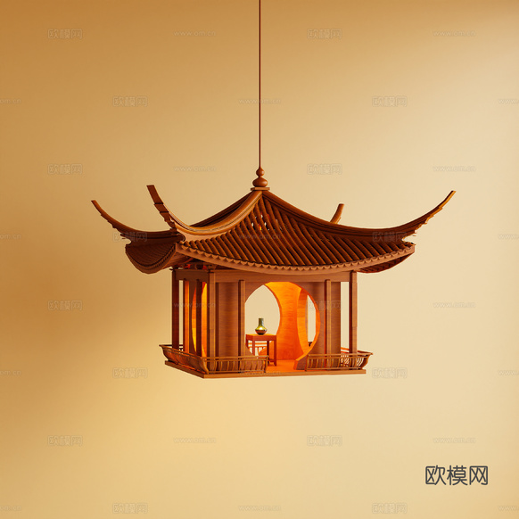 吊燈 裝飾燈3d模型下載