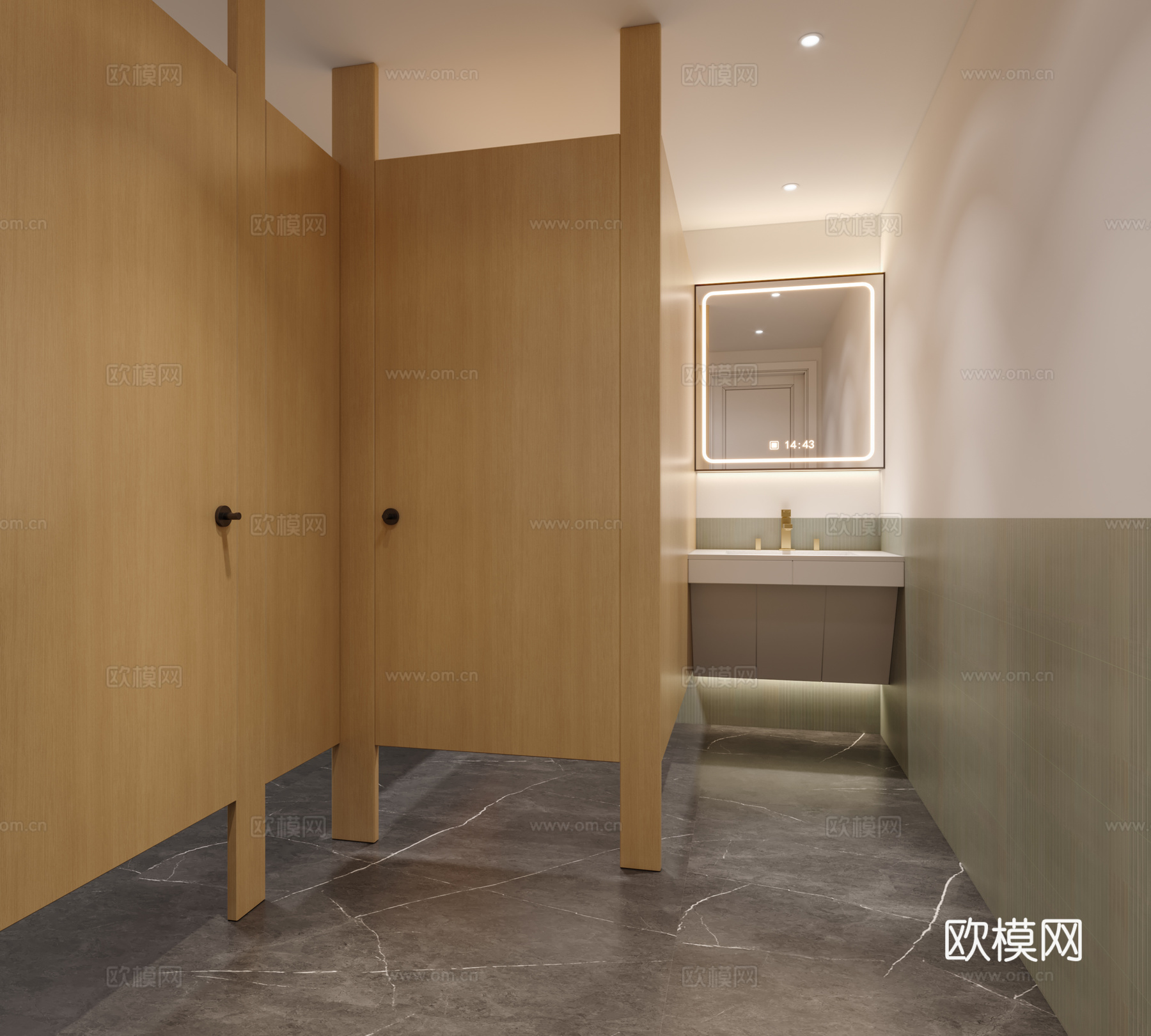 新中式日料餐厅3d模型