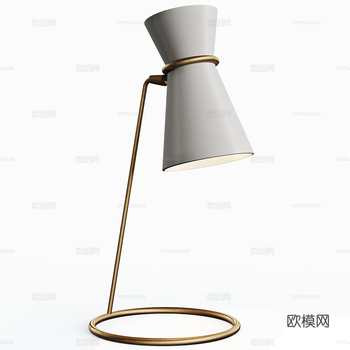 现代轻奢极简装饰台灯3d模型