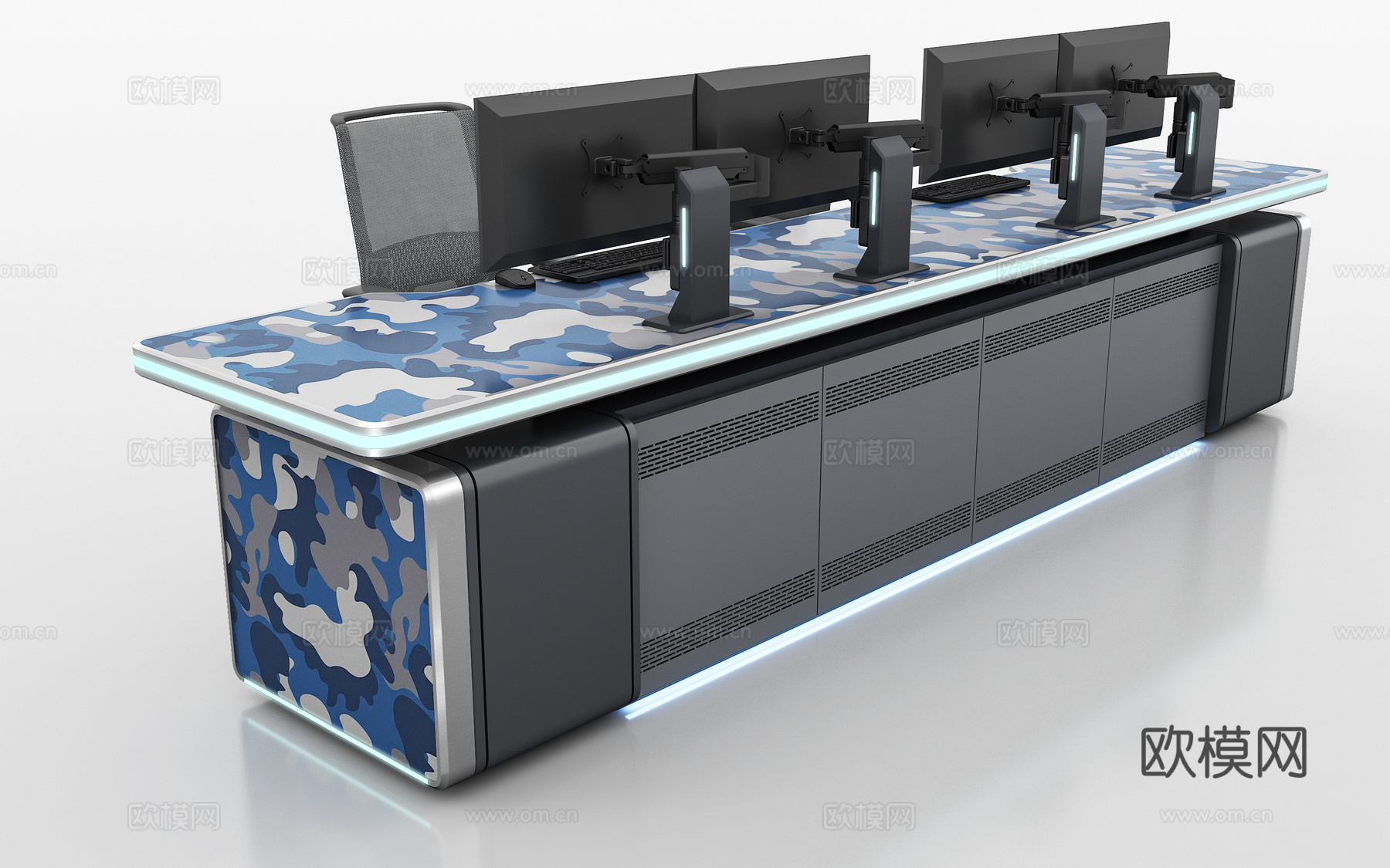 现代控制台3d模型